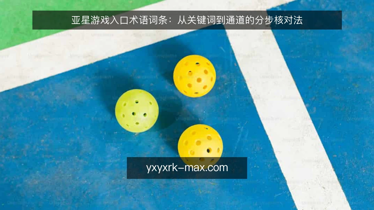 亚星游戏入口术语词条:从关键词到通道的分步核对法